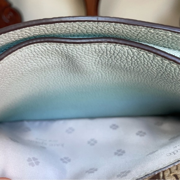 Kate Spade Margaux Small Crossbody Bag Hazy Blue Leather Chain Strap Retail $225 - Picture 15 of 16